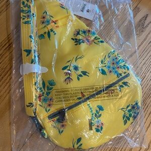 Lug Floral Yellow Sling Bag